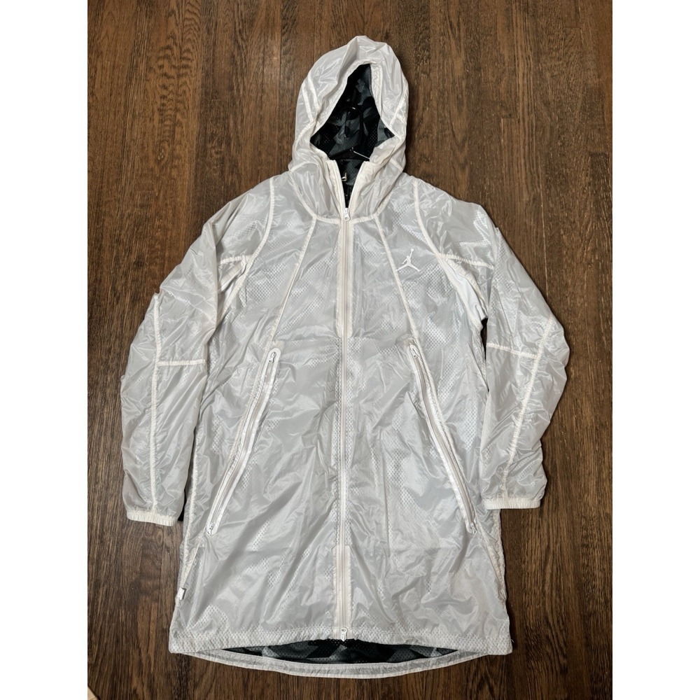 Air Jordan VII 7 Pinnacle Windbreaker Jacket White Translucent Mens XL